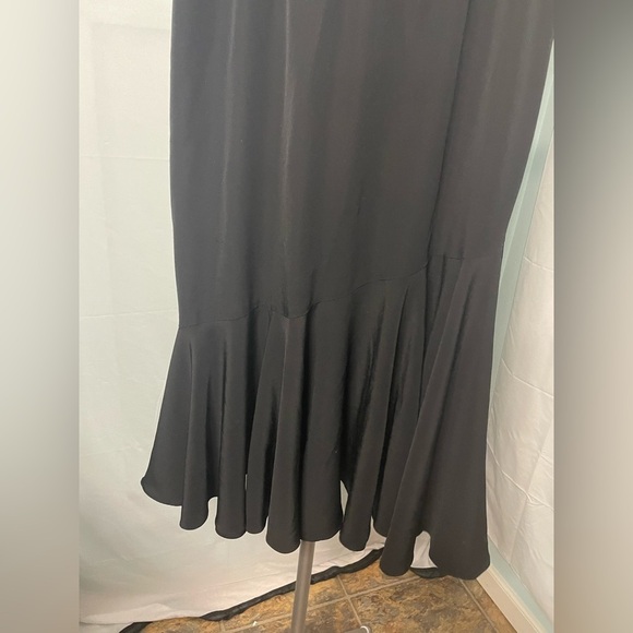 Three‎ Flaggs vintage VTG Elegant Black Skirt SIZE 10 - Picture 2 of 9